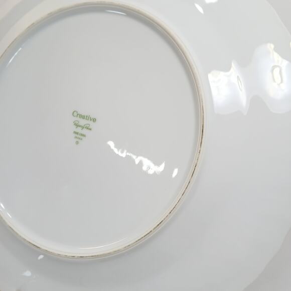 Set of Four Regency Rose #2345 Dinner Plates 10-3/8" by Creative Fine China [WW] - Picture 11 of 11